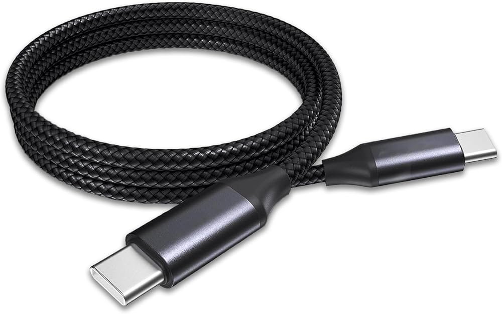 BoxWave DirectSync PD Cable Compatible with Elgato HD60 X (3ft, 100W, Jet Black)